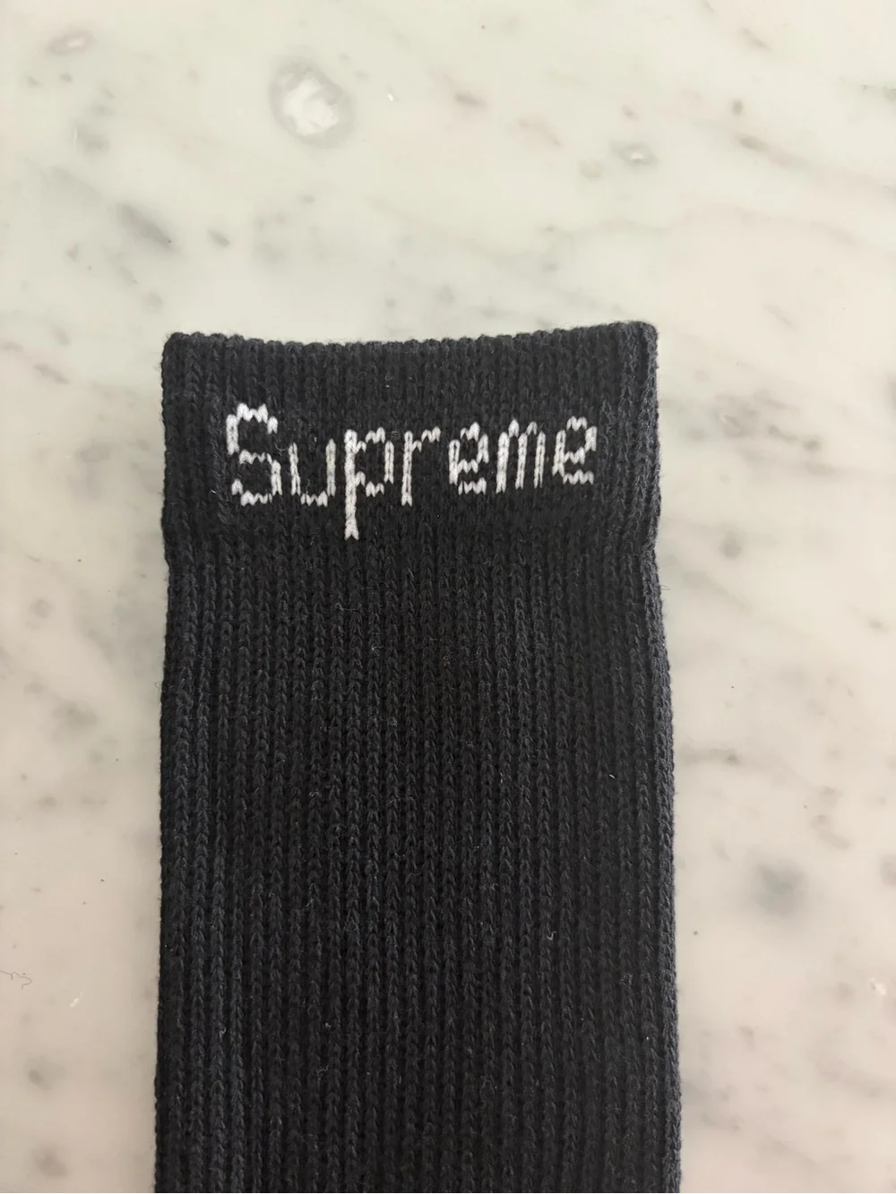 Supreme Black Athletic Crew Socks 1 Pair only